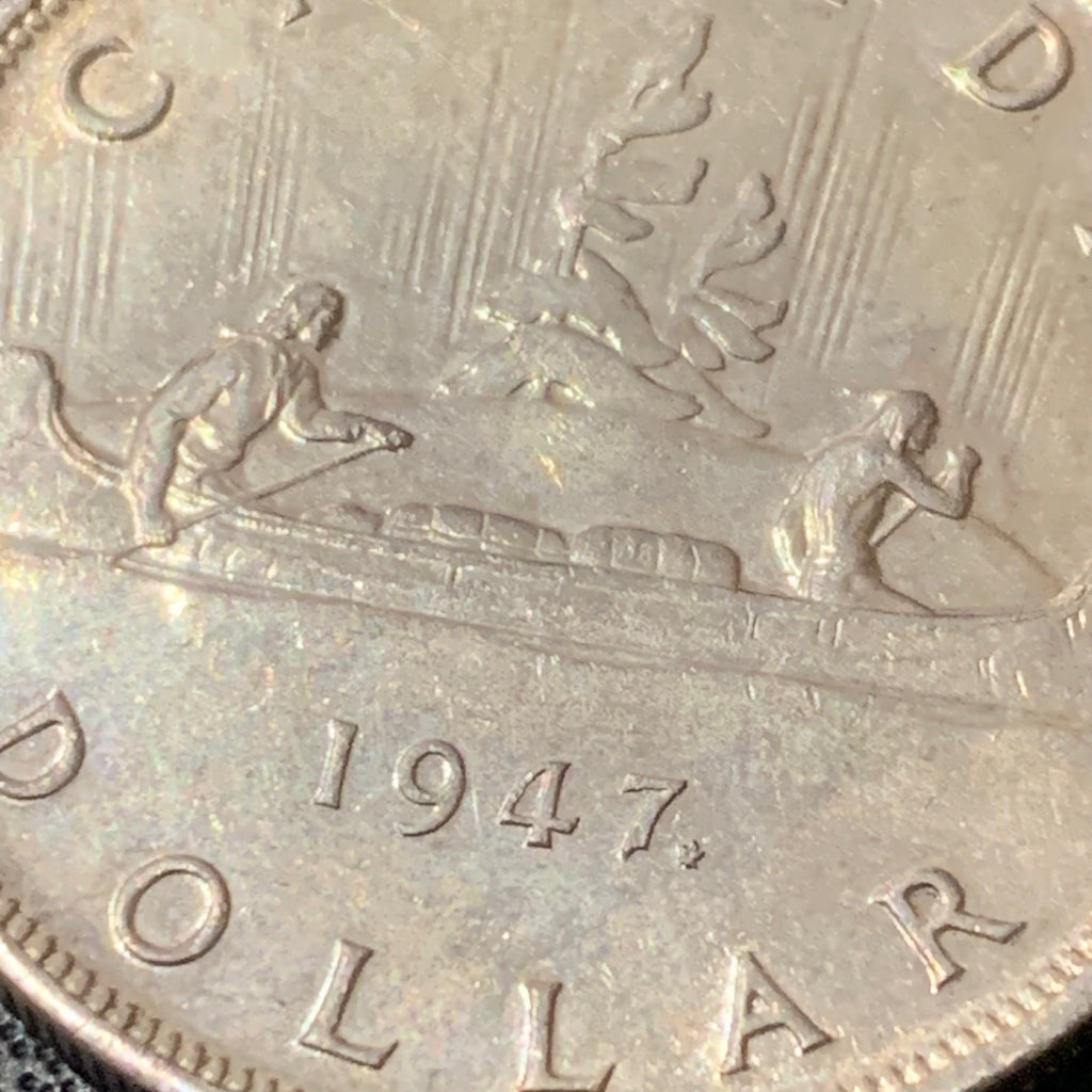 1947 Canadian Silver Maple Leaf Version Coin – EF Polished Condition