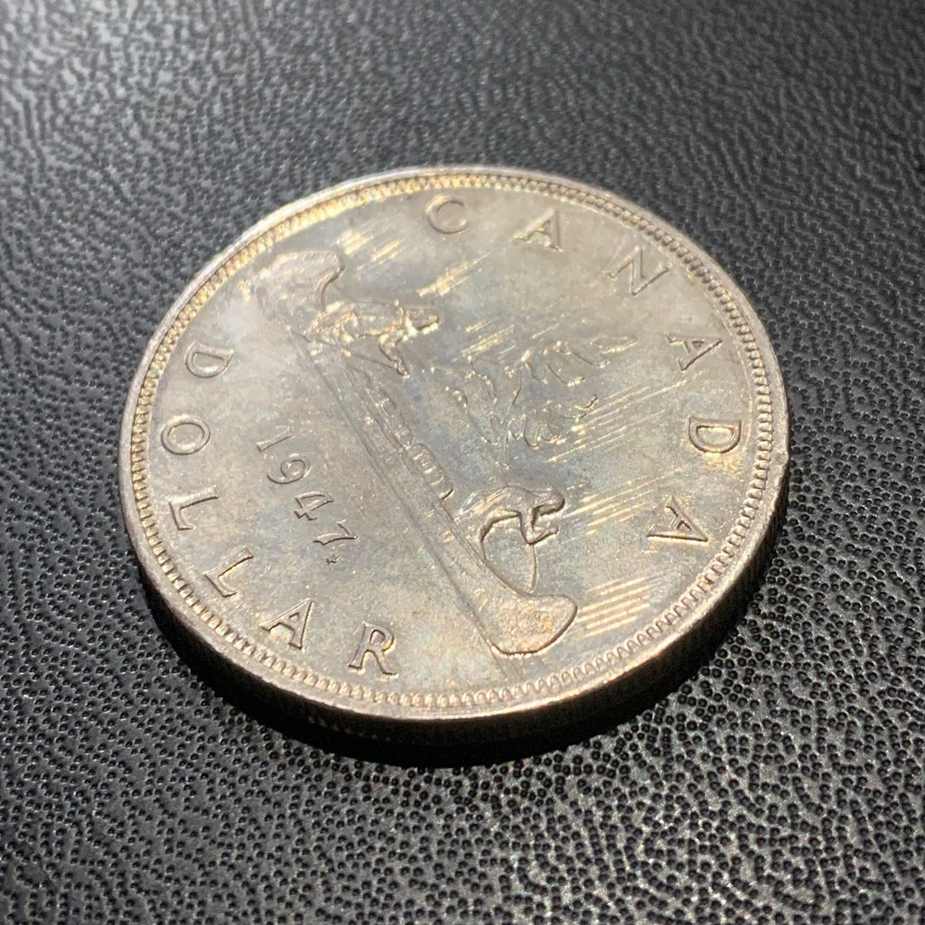 1947 Canadian Silver Maple Leaf Version Coin – EF Polished Condition