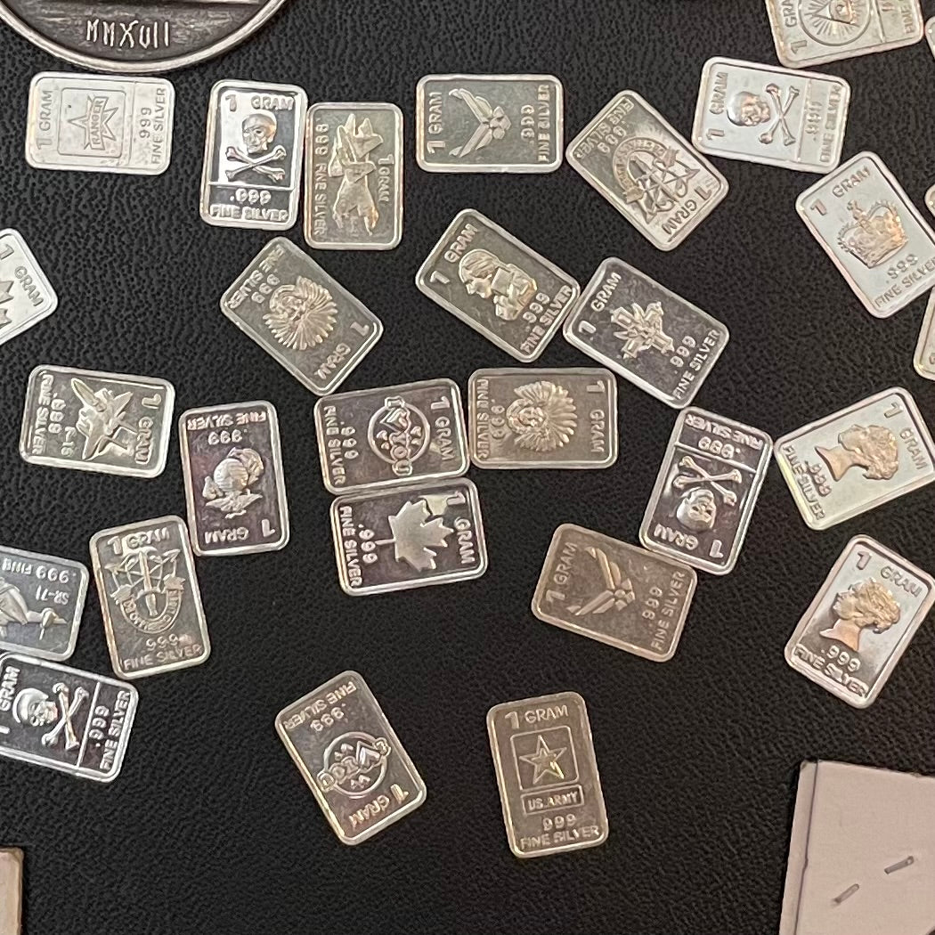 Assorted 1 Gram .999 Fine Silver