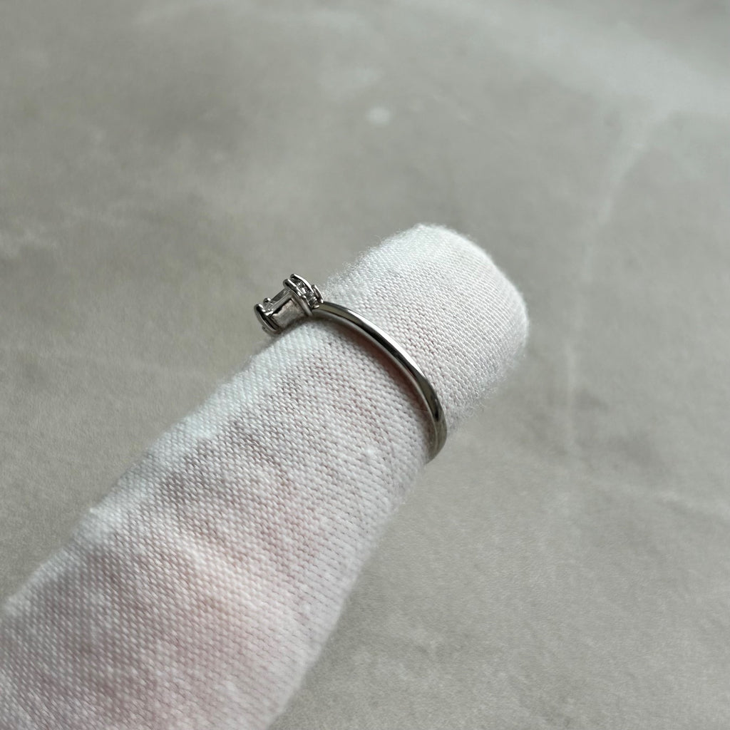 925 Sterling Silver CZ Ring with Accent Stones