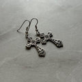 925 Sterling Silver Cross Earrings
