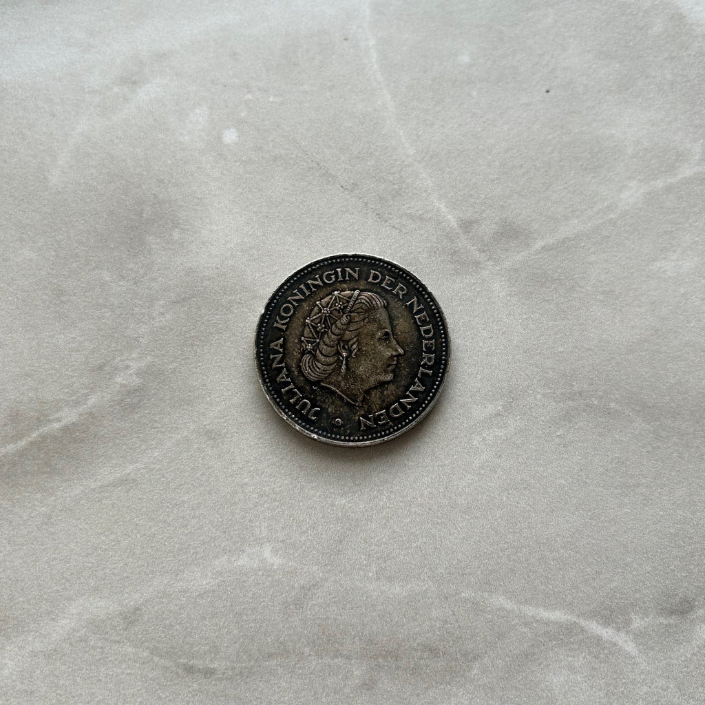 1970 Netherlands 10 Gulden .720 Silver Coin