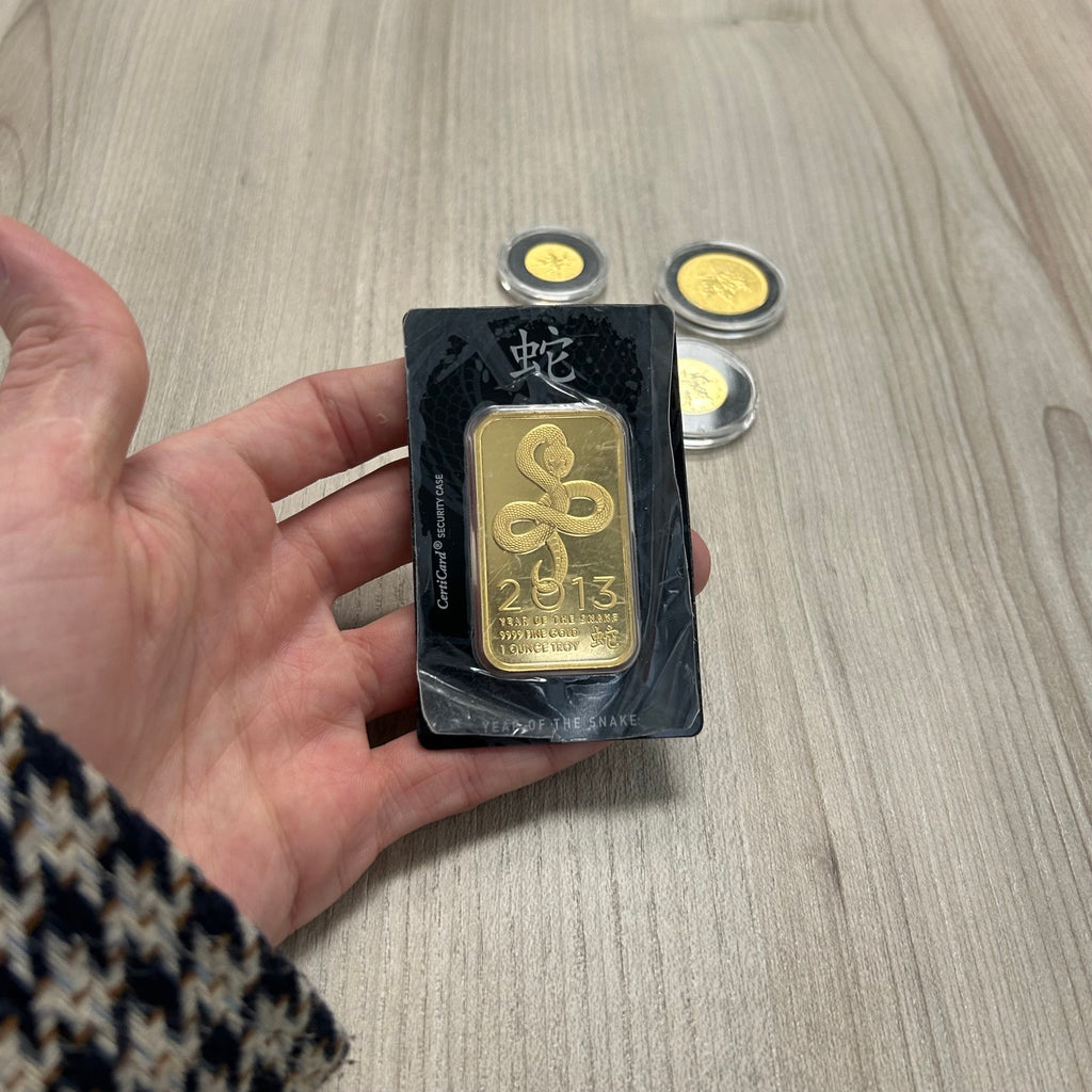 2013 OPM Year of the Snake 1 oz .9999 Gold Bar