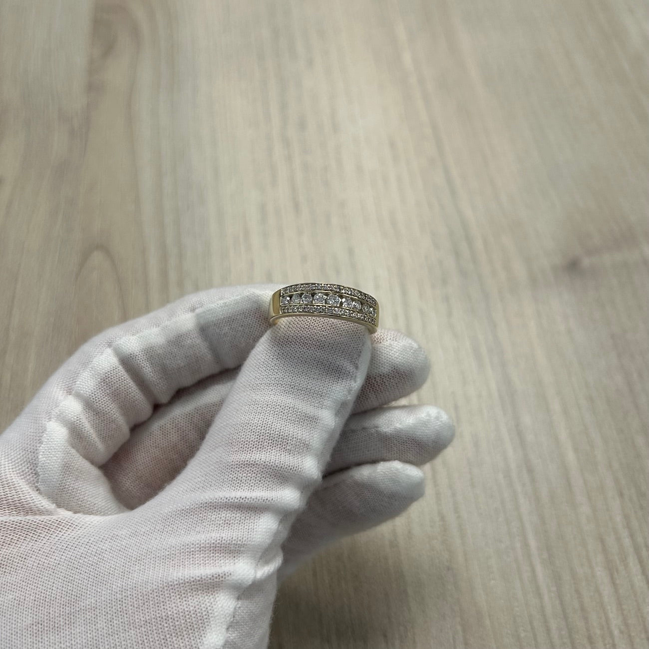 14K Gold Unisex Diamond Ring