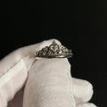 925 Sterling Silver Tiara Crown Ring – Size 6